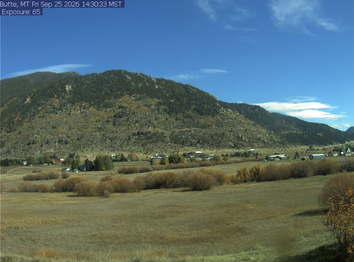 Today from the butte camera, 46 km from Beaverhead-Deerlodge National Forest