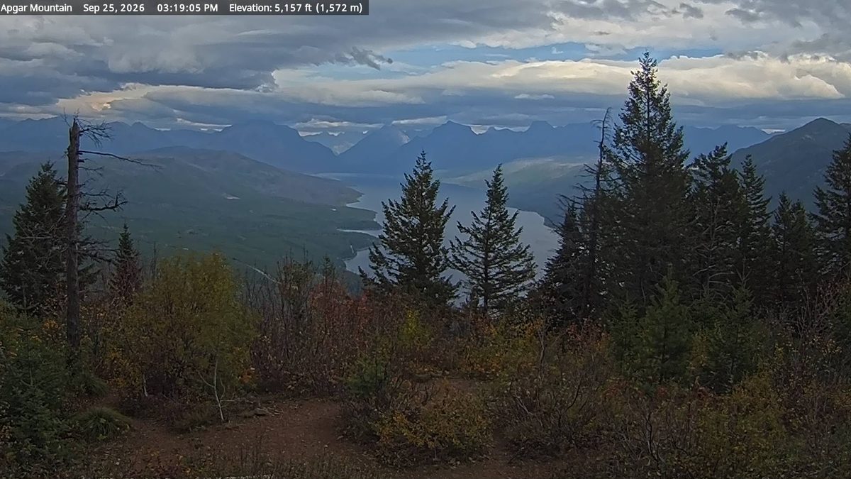 Today from the nps-glac-apgar-mountain camera, inside Glacier National Park