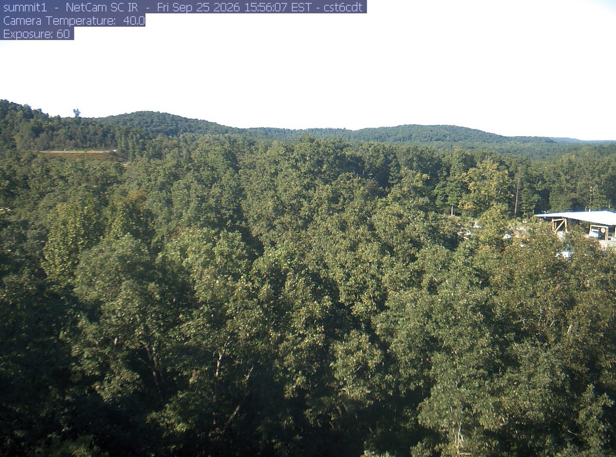 Today from the summit1 camera, 10 km from New River Gorge National Park and Preserve